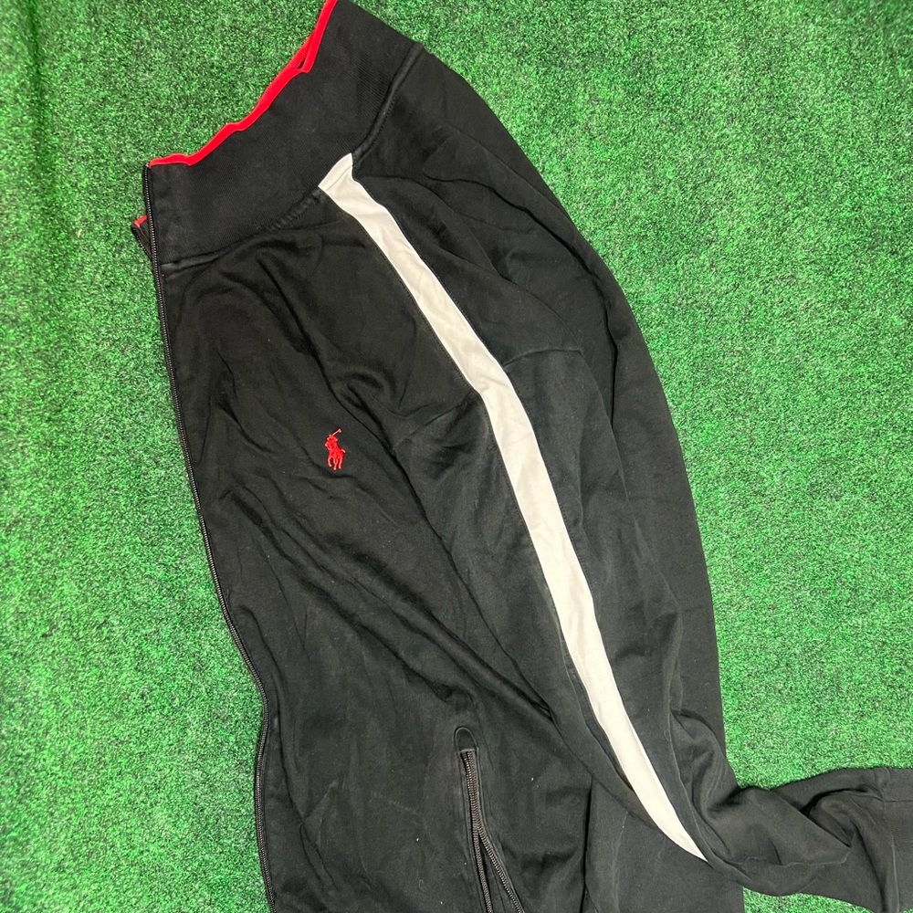Ralph Lauren Polo Full Zip Black with Red man-XL
